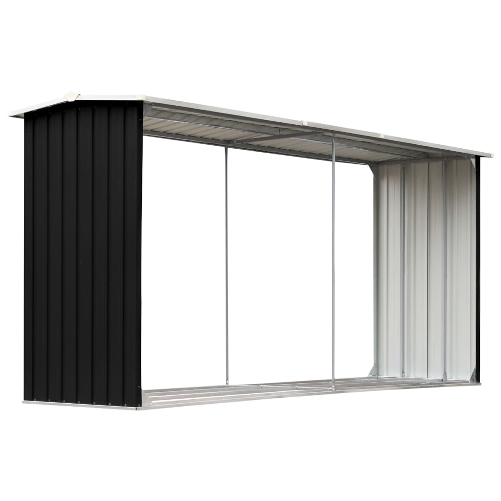 Brennholzlager Verzinkter Stahl 330 X 92 X 153 Cm