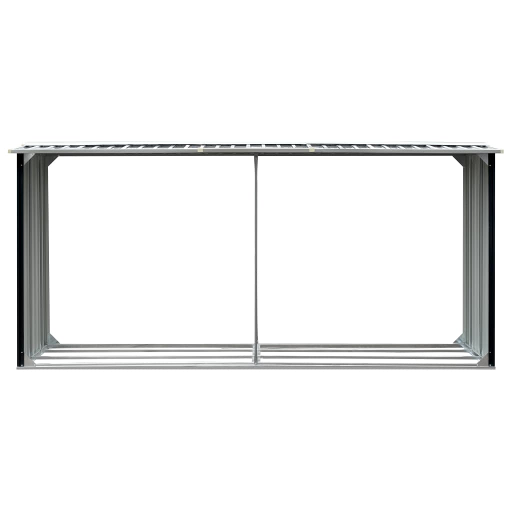 Brennholzlager Verzinkter Stahl 330 X 92 X 153 Cm