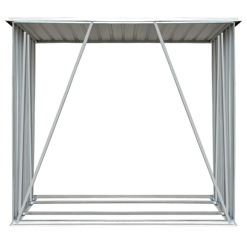 Brennholzlager Verzinkter Stahl 163 X 83 X 154 Cm