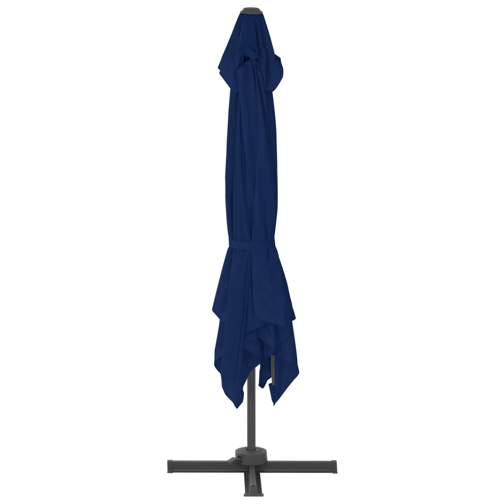 Ampelschirm Mit Aluminium-Mast 3X3 Cm Azurblau
