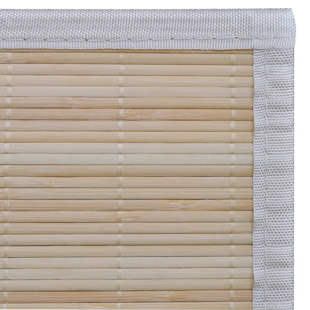 Bambusteppiche 4 Stk. Rechteckig Natur 120X180 Cm