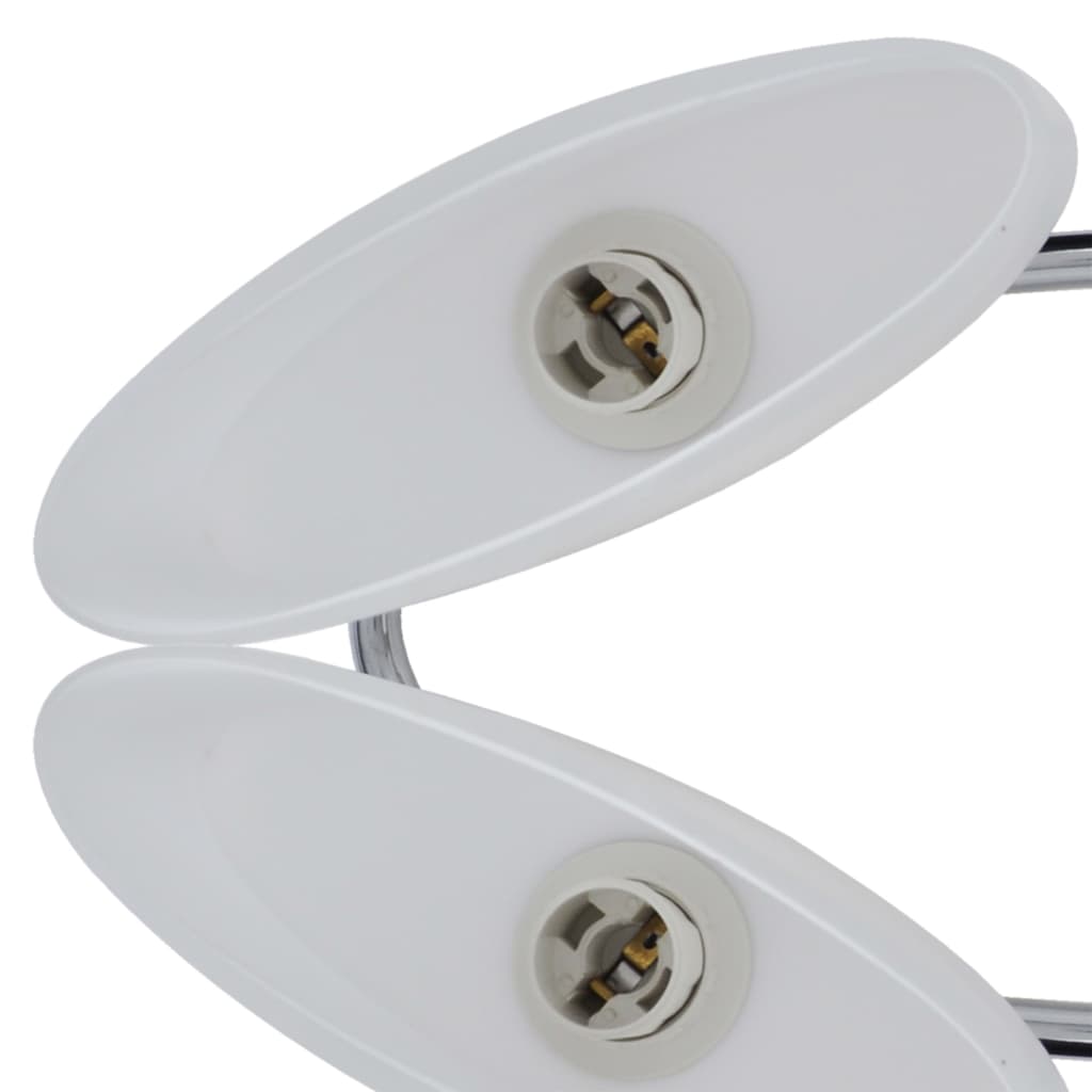 Deckenlampe Mit Ellipsenförmigen Glasschirmen 4 Stk. E14