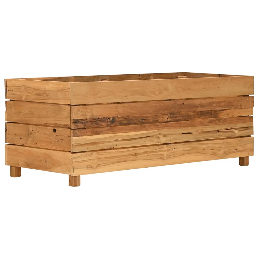 Hochbeet Teak Altholz Und Stahl