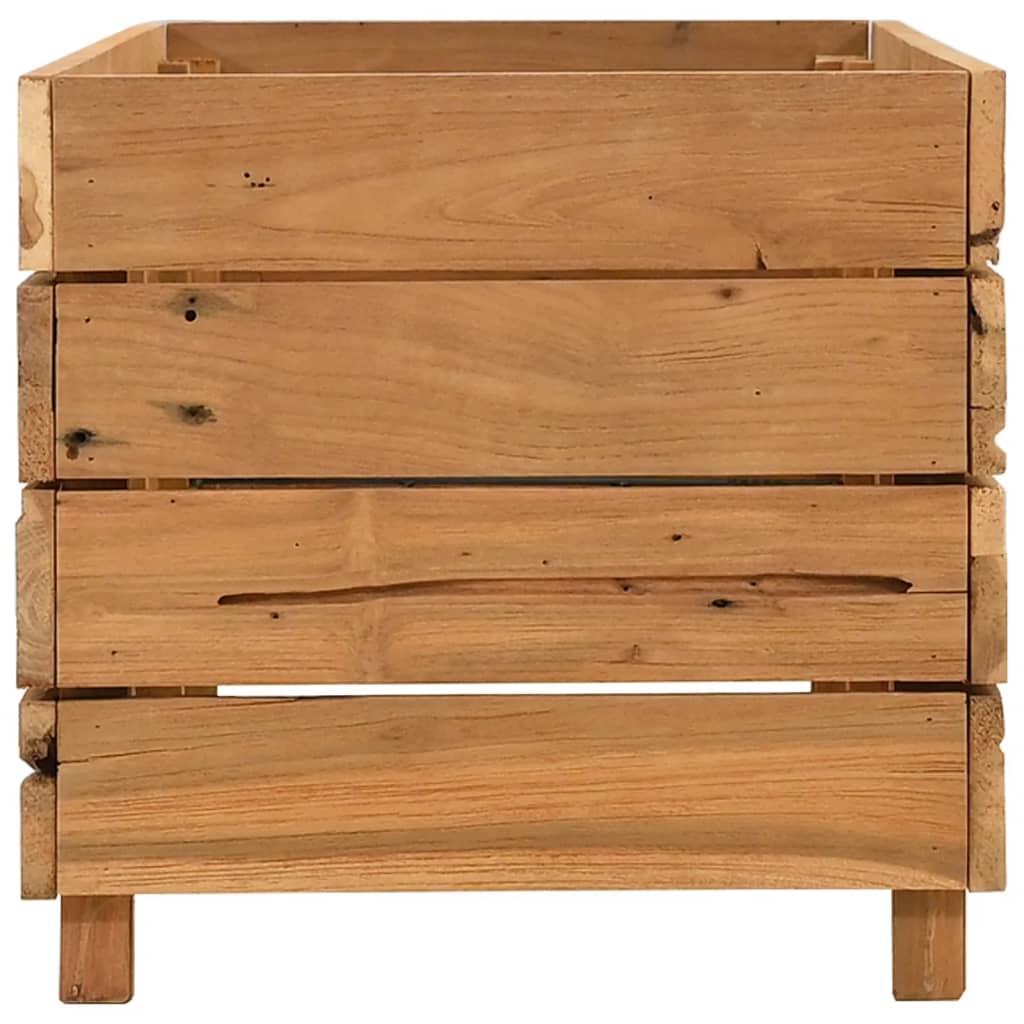 Hochbeet Teak Altholz Und Stahl
