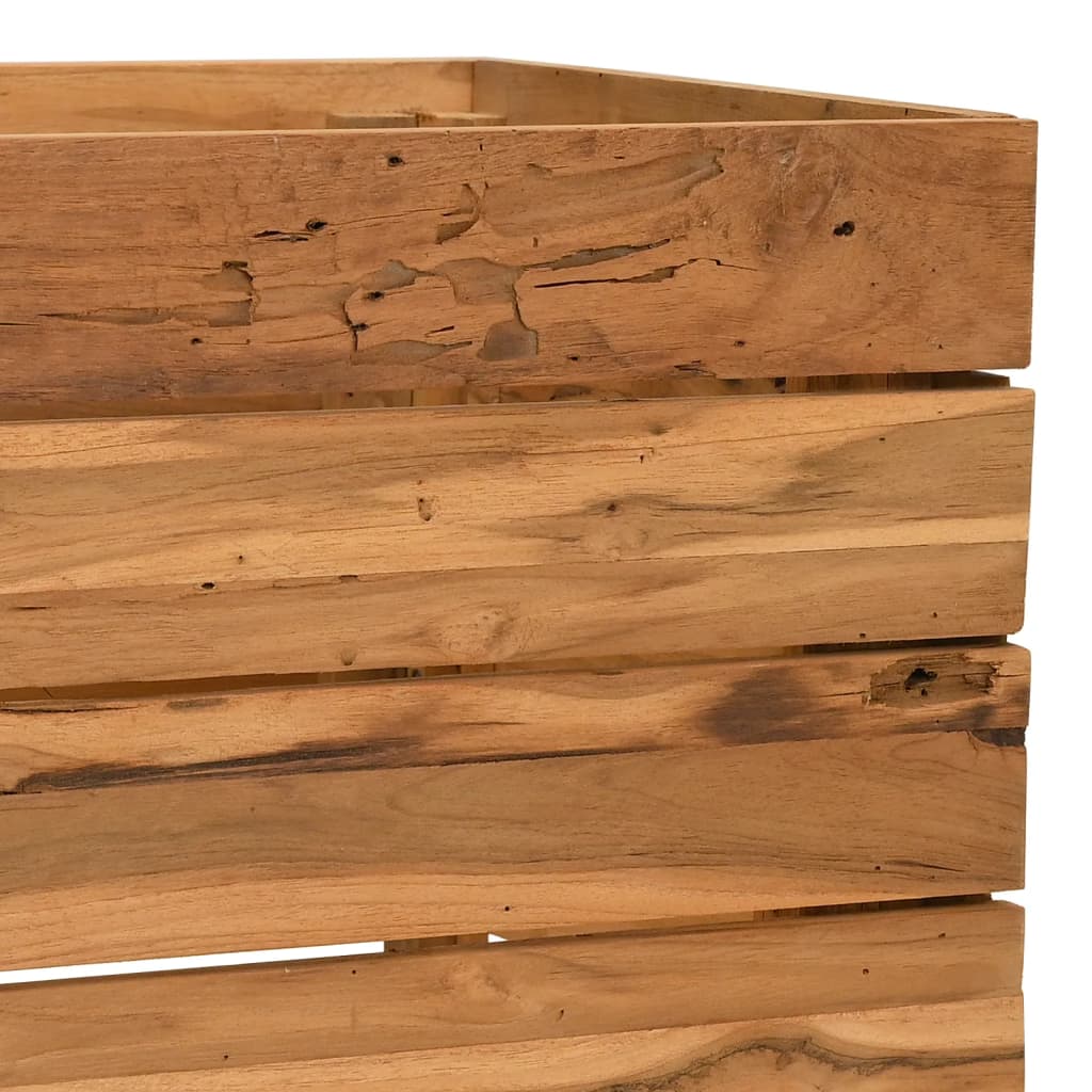Hochbeet Teak Altholz Und Stahl