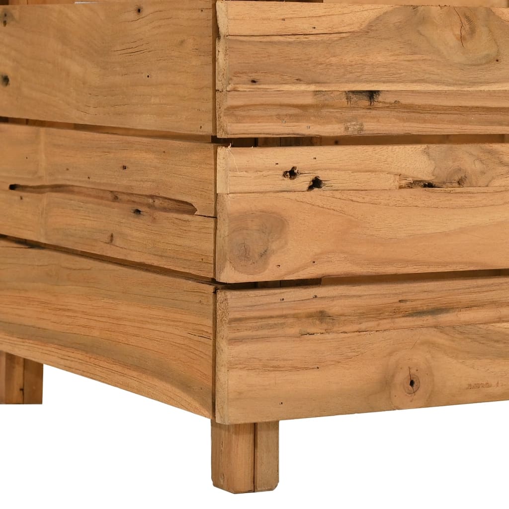 Hochbeet Teak Altholz Und Stahl