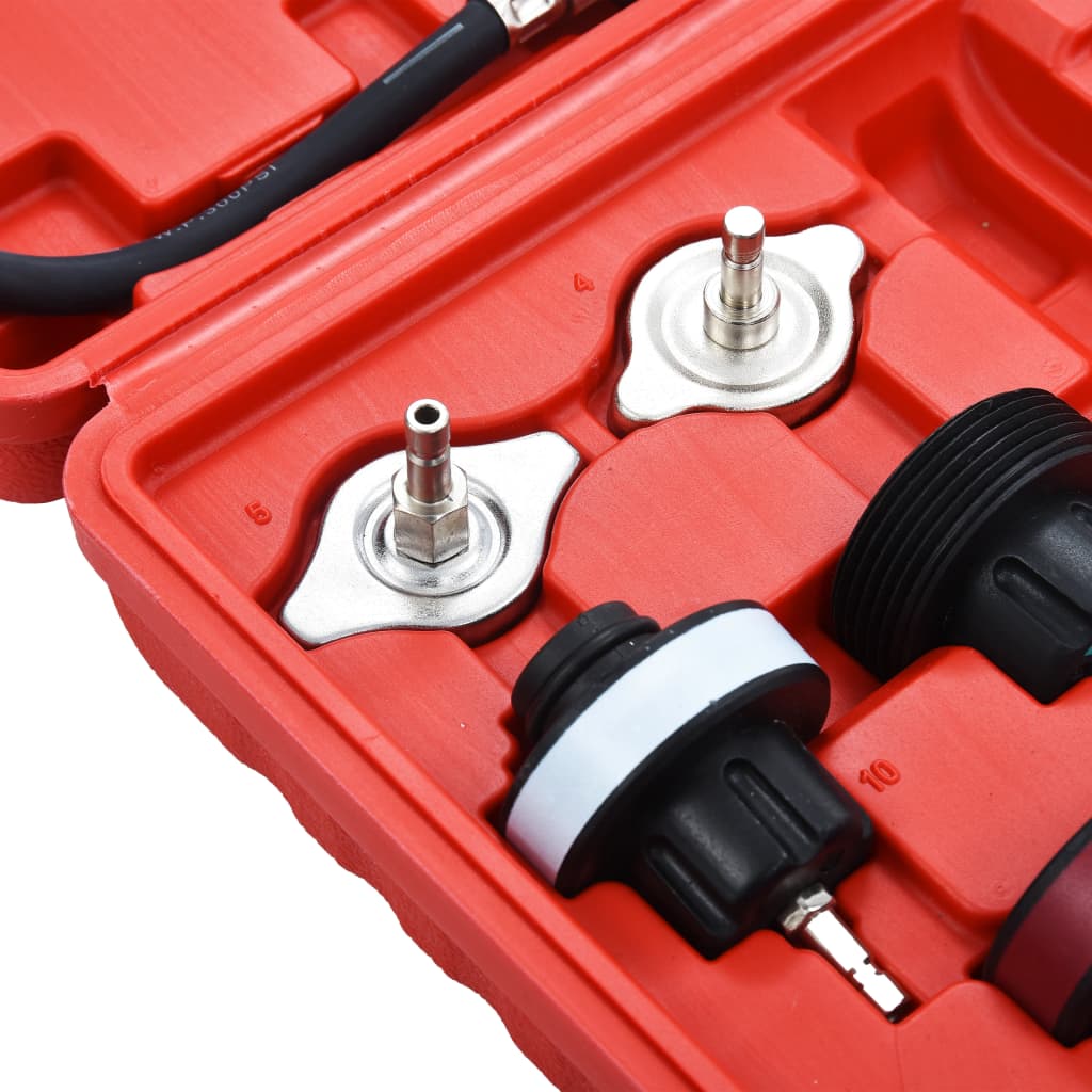14-Tlg. Druckprüfgerät Für Kühlsysteme & Kühlerdeckel