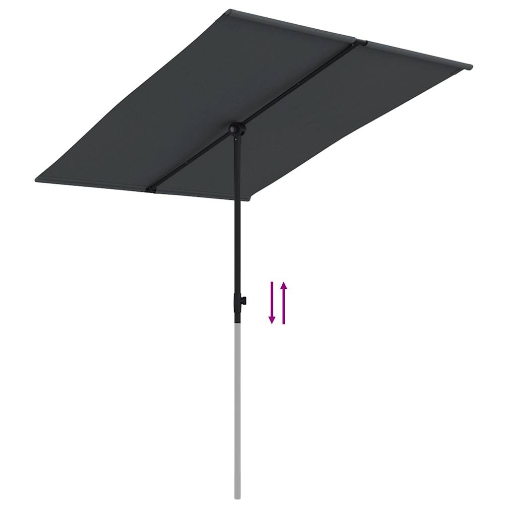 Sonnenschirm Mit Aluminium-Mast 2X1,5 M