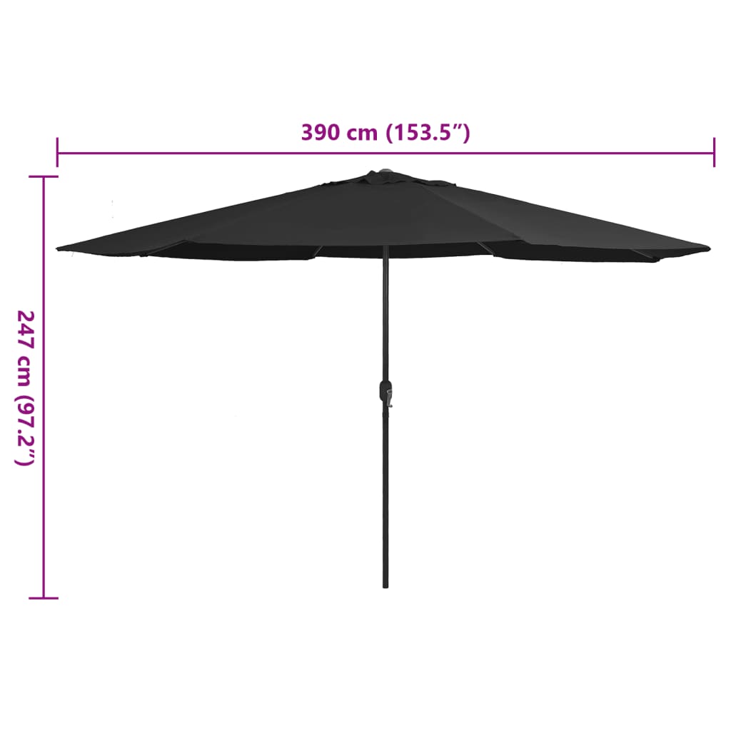 Sonnenschirm Mit Metall-Mast 390 Cm