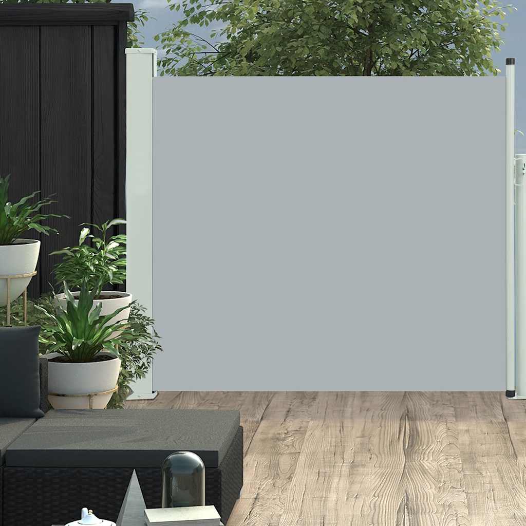 Seitenmarkise Ausziehbar 600X160 Cm Grau