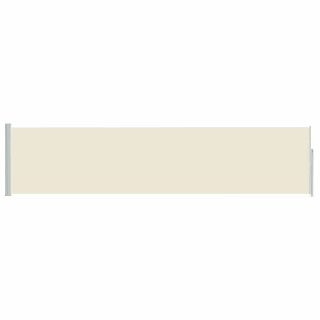 Ausziehbare Seitenmarkise 120×500 Cm Creme