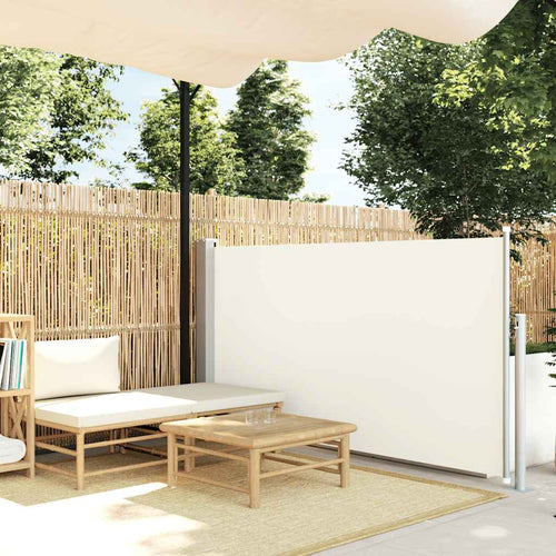 Ausziehbare Seitenmarkise 120×500 Cm Creme