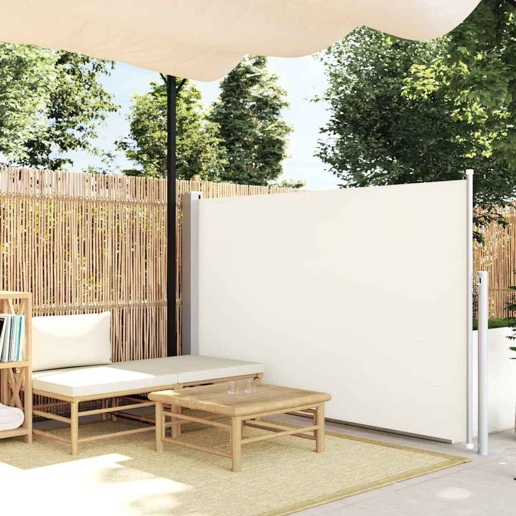 Ausziehbare Seitenmarkise 120×500 Cm Creme