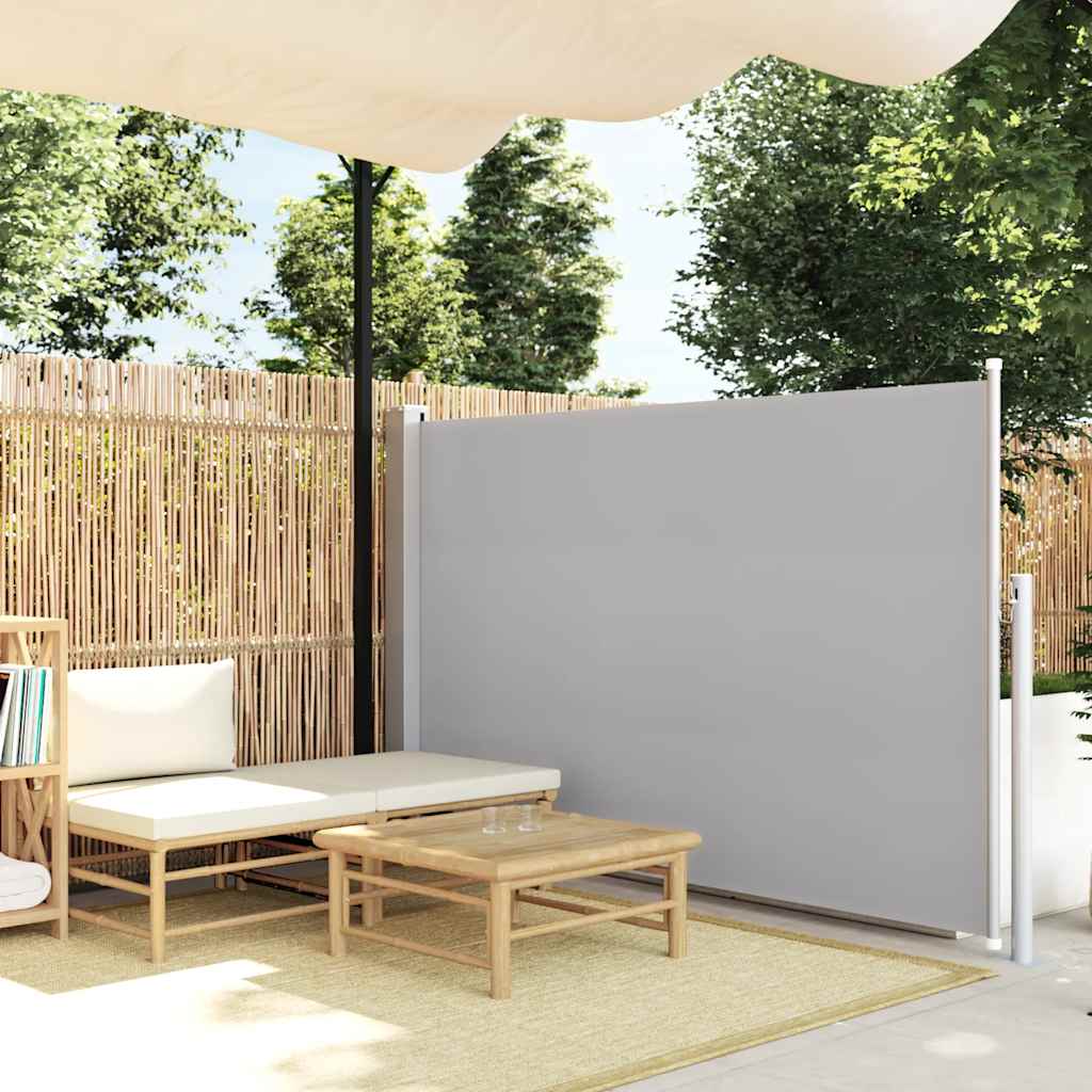 Seitenmarkise Ausziehbar 600X160 Cm Grau