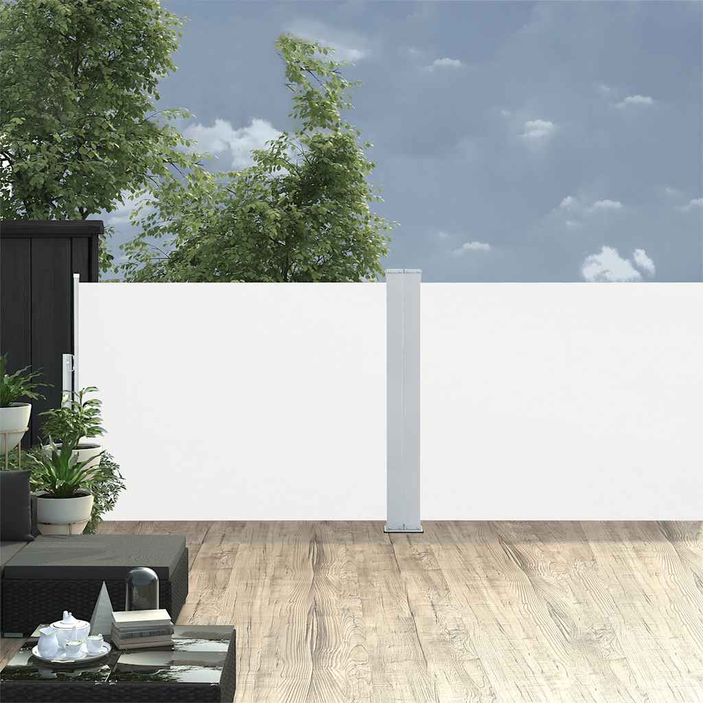 Ausziehbare Seitenmarkise Creme 100 X 1000 Cm Rot
