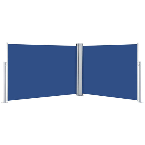 Ausziehbare Seitenmarkise Blau 100 X 1000 Cm Rot