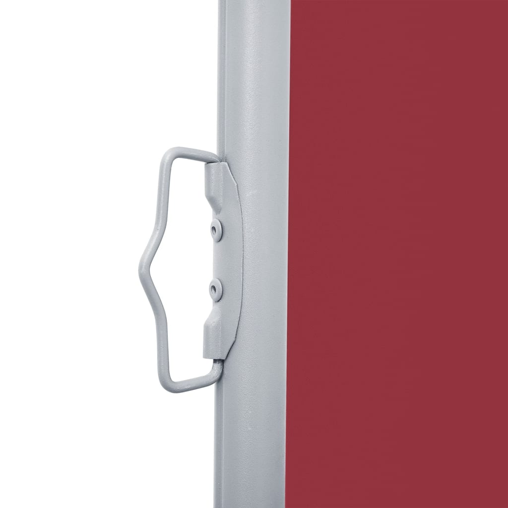 Ausziehbare Seitenmarkise Rot 100 X 1000 Cm Rot
