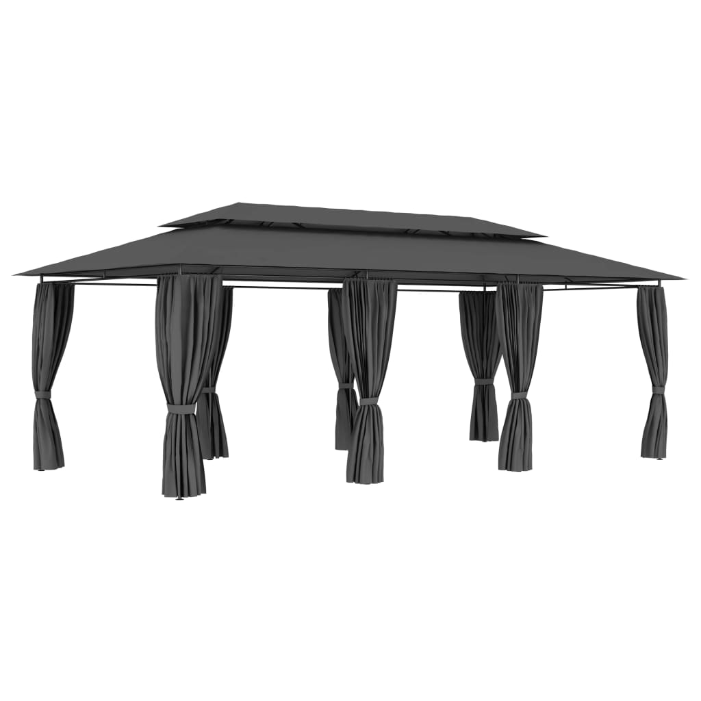 Pavillon Mit Vorhängen 600X298X270 Cm