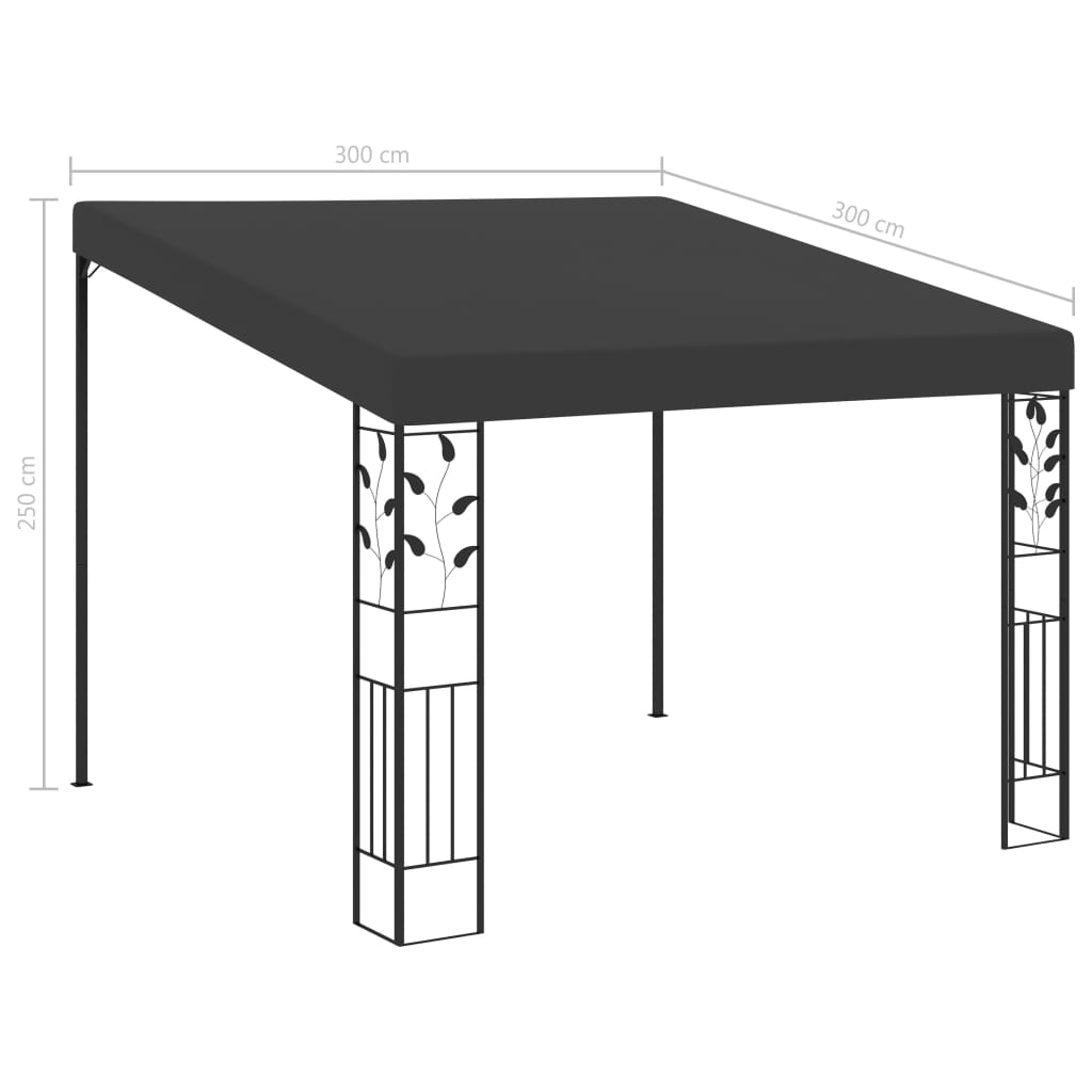 Wand-Pavillon 3X3X2,5 M
