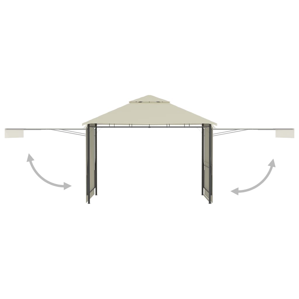 Pavillon Mit Doppelt Erweiterten Dächern 3X3X2,75 Cm 180 G/M²