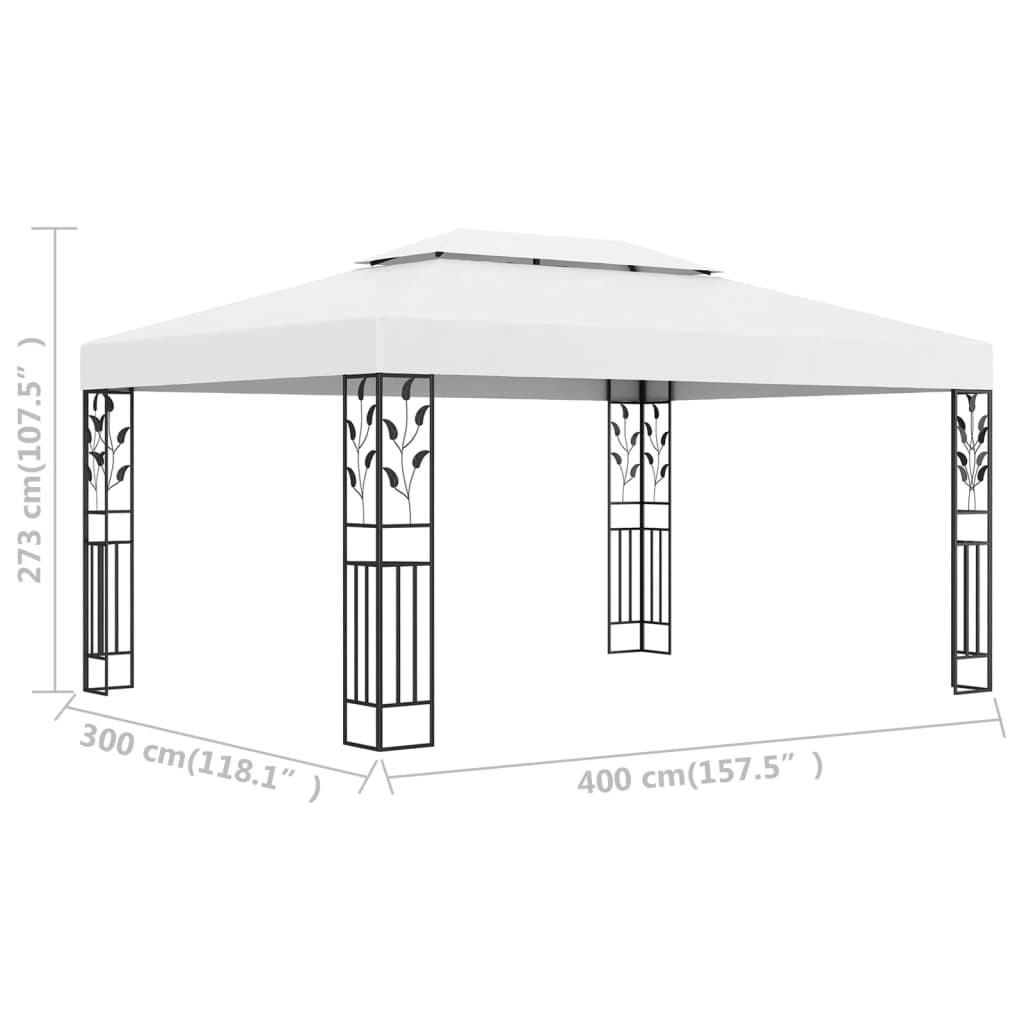 Pavillon Mit Doppeldach 3X4 M