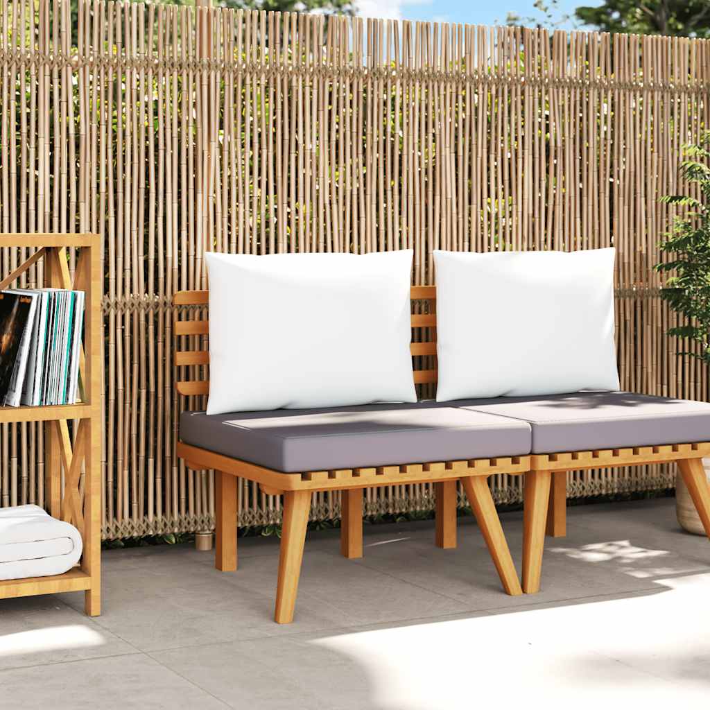 3-Tlg. Garten-Lounge-Set Mit Kissen Massivholz Akazie
