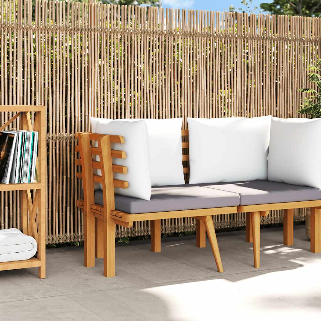 3-Tlg. Garten-Lounge-Set Mit Kissen Massivholz Akazie