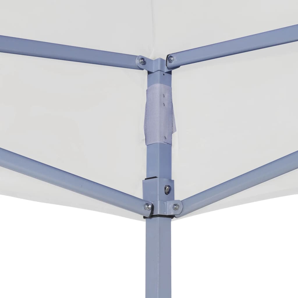Profi-Partyzelt Faltbar 3 X 3 M Stahl Weiß