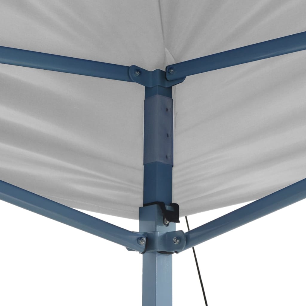 Profi-Partyzelt Faltbar 3 X 6 M Stahl Weiß