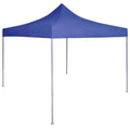 Profi-Partyzelt Faltbar 2×2 M Stahl Blau