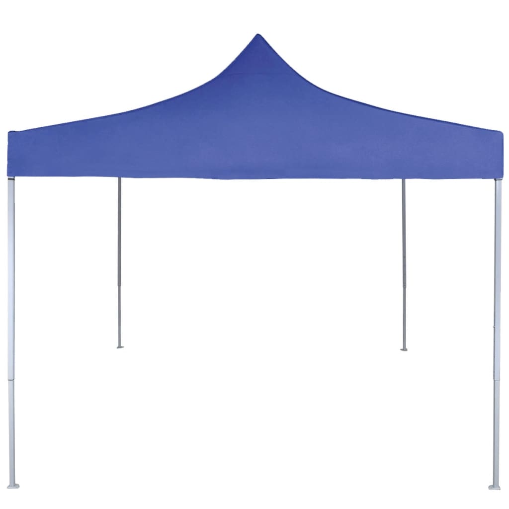 Profi-Partyzelt Faltbar 2×2 M Stahl Blau