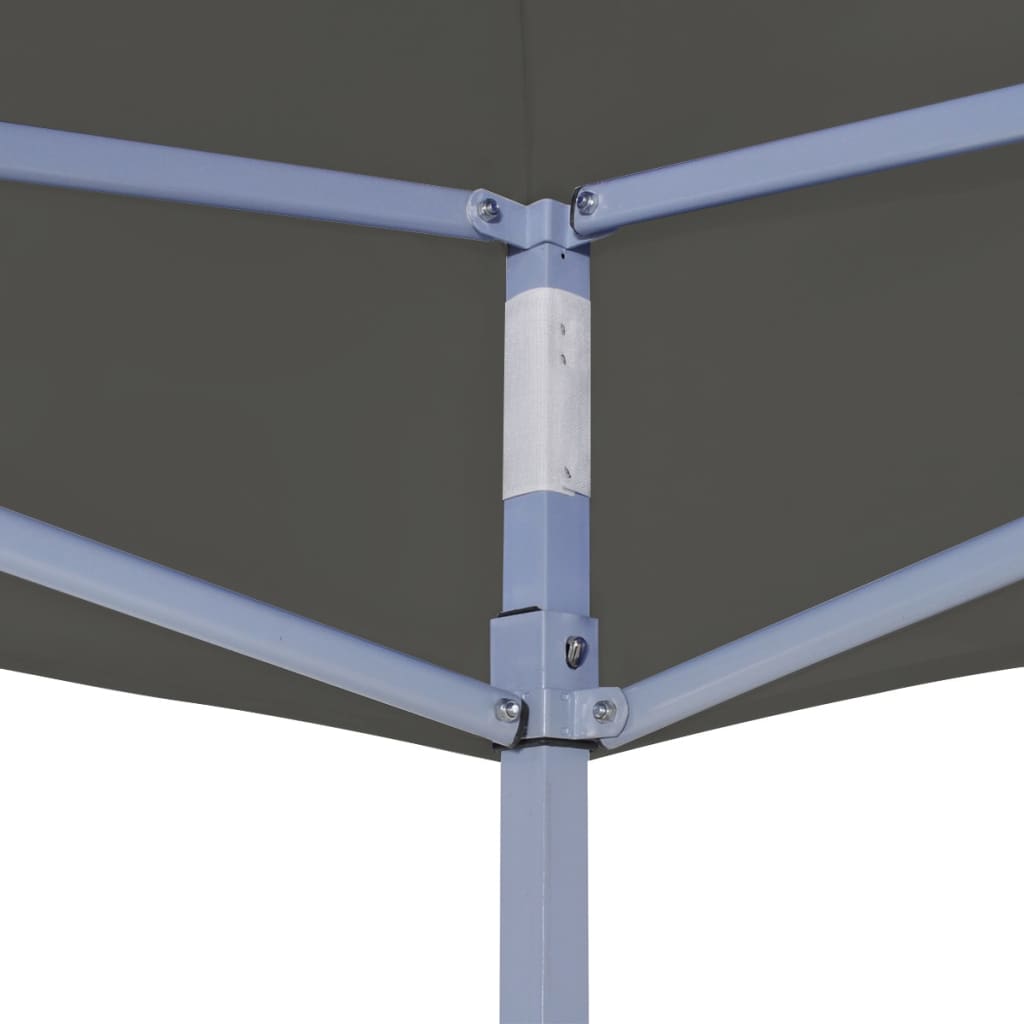 Profi-Partyzelt Faltbar 2×2 M Stahl Anthrazit