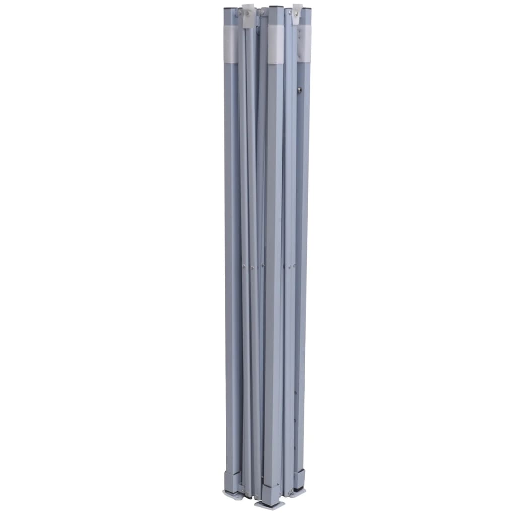 Profi-Partyzelt Faltbar 2×2 M Stahl Weiß