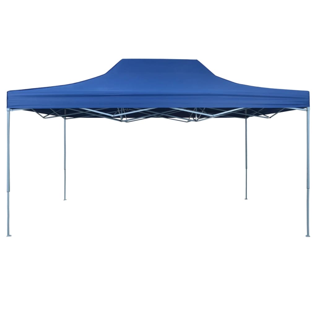 Profi-Partyzelt Faltbar 3X4 M Stahl Blau