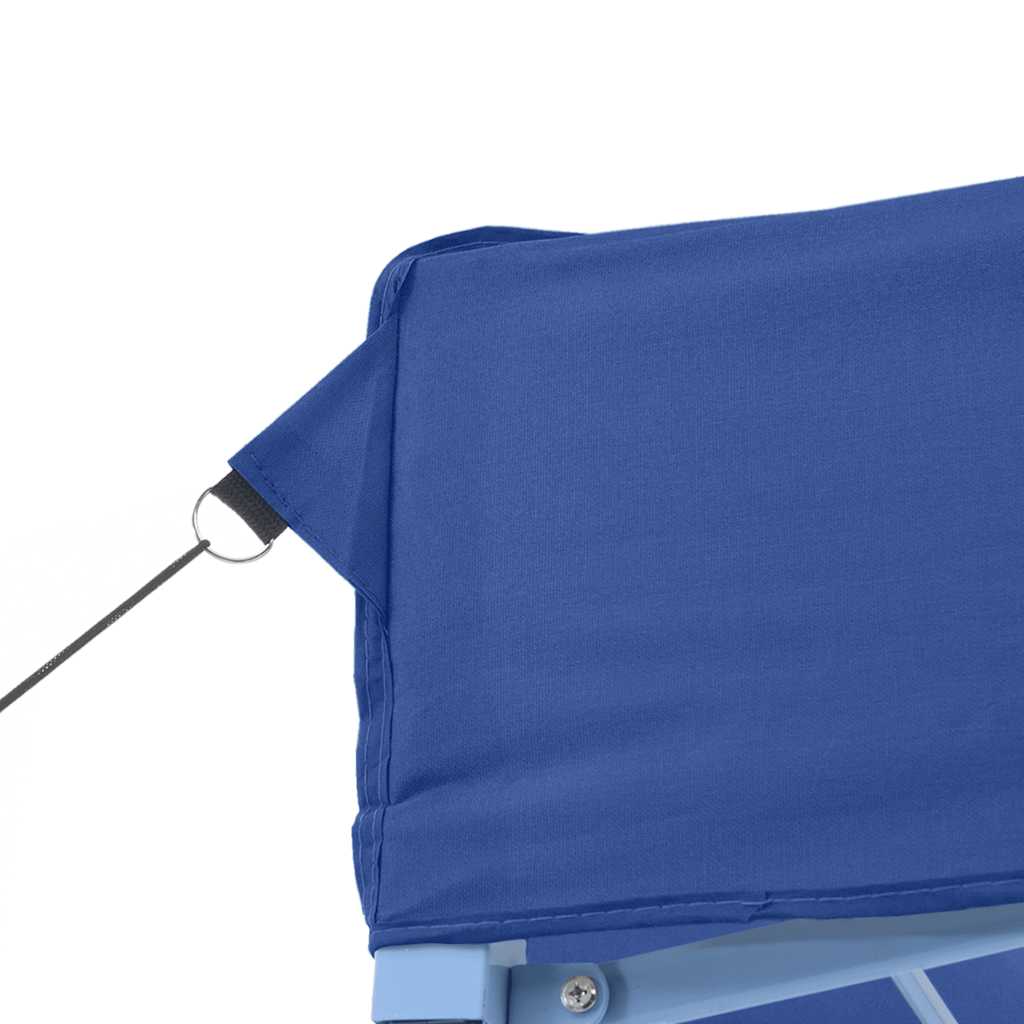 Profi-Partyzelt Faltbar 3X4 M Stahl Blau