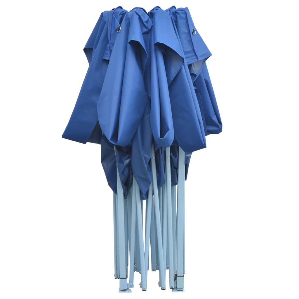 Profi-Partyzelt Faltbar 3X4 M Stahl Blau