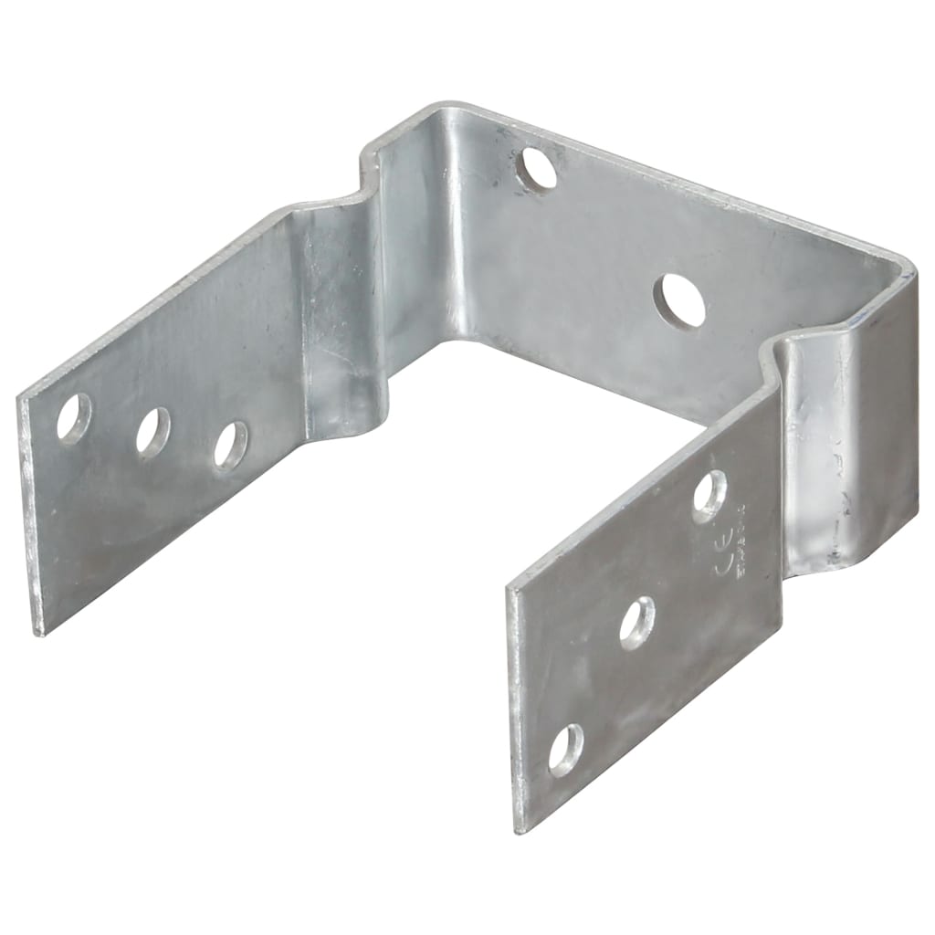 Pfostenträger 6 Stk. Silbern 12×6×15 Cm Verzinkter Stahl