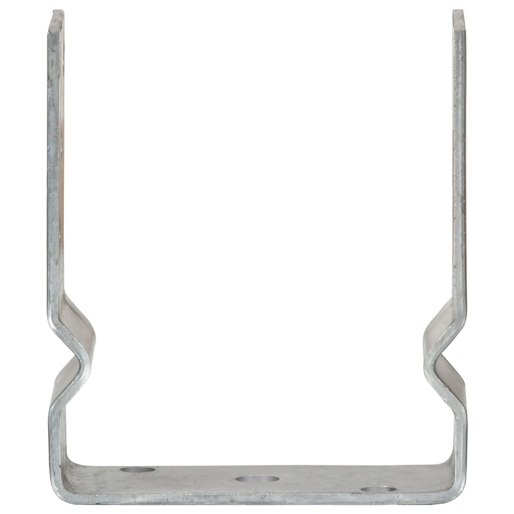 Pfostenträger 6 Stk. Silbern 12×6×15 Cm Verzinkter Stahl