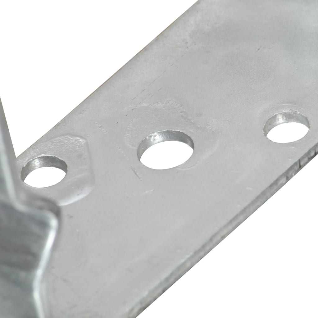 Pfostenträger 6 Stk. Silbern 12×6×15 Cm Verzinkter Stahl