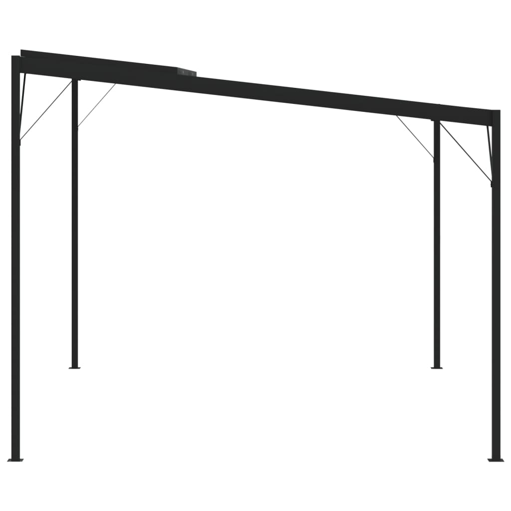 Pavillon Mit Dach Anthrazit 4X3X2,5 M Aluminium Und Stahl
