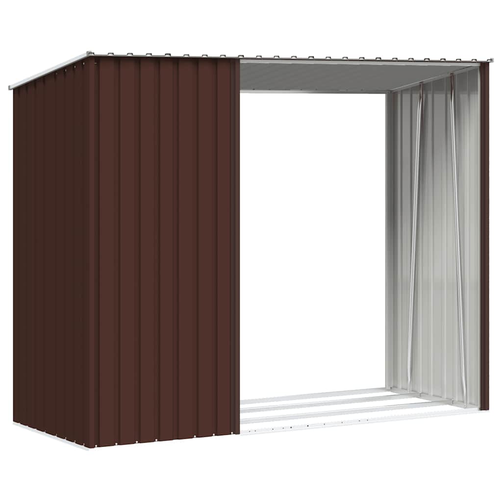 Garten Brennholzlager 245X98X159 Cm Verzinkter Stahl