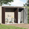 Garten Brennholzlager 245X98X159 Cm Verzinkter Stahl