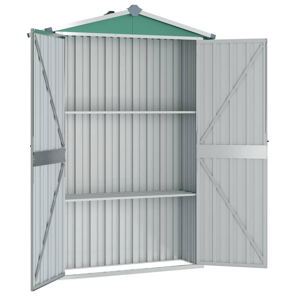 Gerätehaus 116X45X175 Cm Verzinkter Stahl