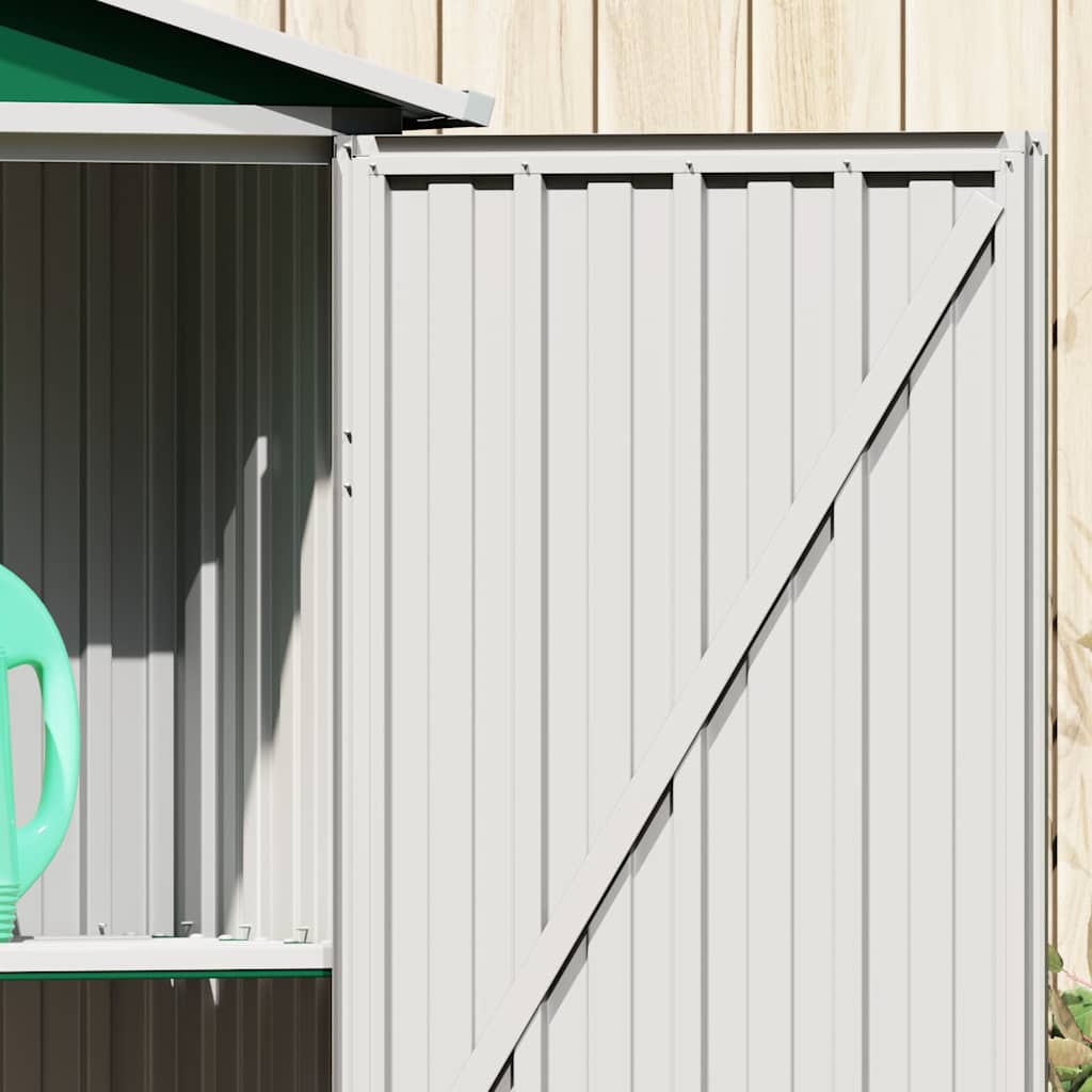 Gerätehaus 116X45X175 Cm Verzinkter Stahl