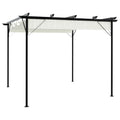 Pergola Mit Ausziehbarem Dach 3X3 M Stahl 180 G/M²