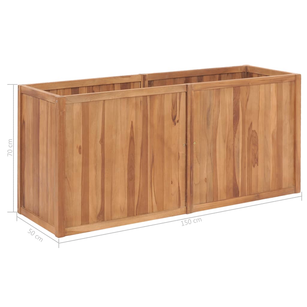 Garten-Hochbeet Massivholz Teak