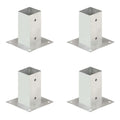 Pfostenanker 4 Stk. Verzinktes Metall