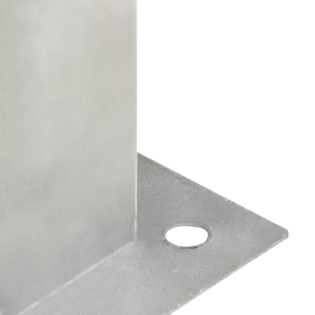 Pfostenanker 4 Stk. Verzinktes Metall