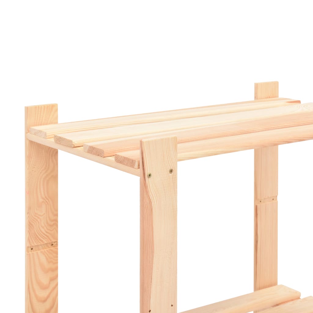 Regale 5 Böden 2 Stk. 80×38×170 Cm Kiefer Massivholz 250 Kg