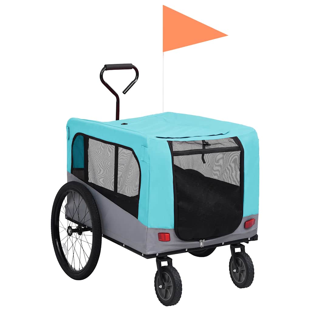 2-In-1 Fahrradanhänger Für Hunde Und Buggy